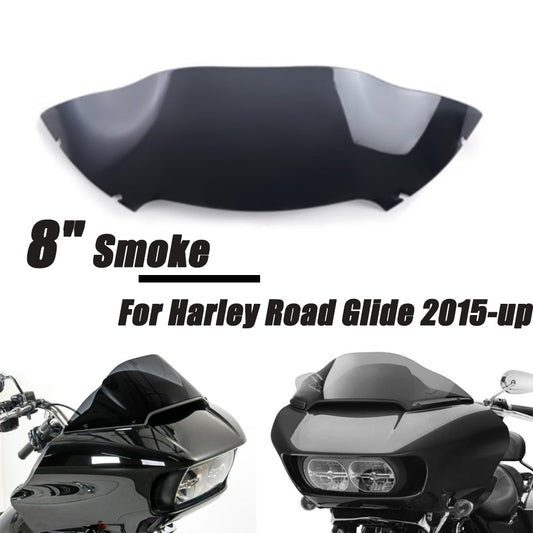 Suitable for Harley Road Glass FLTRX 2015-UP 8-inch Smoky Glass - n