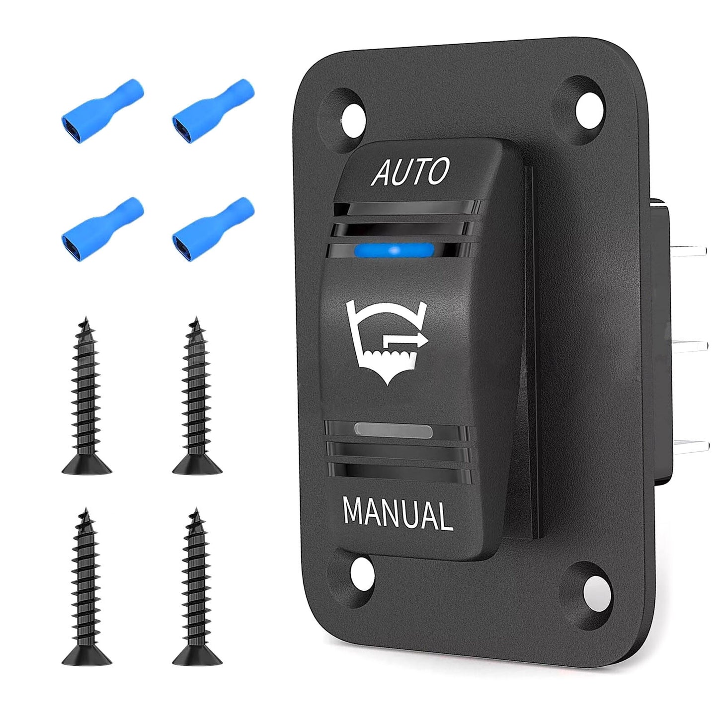 Waterproof 4-Pin 12V/24V SPDT 3-Way Bilge Pump Rocker Switch Car Replacement