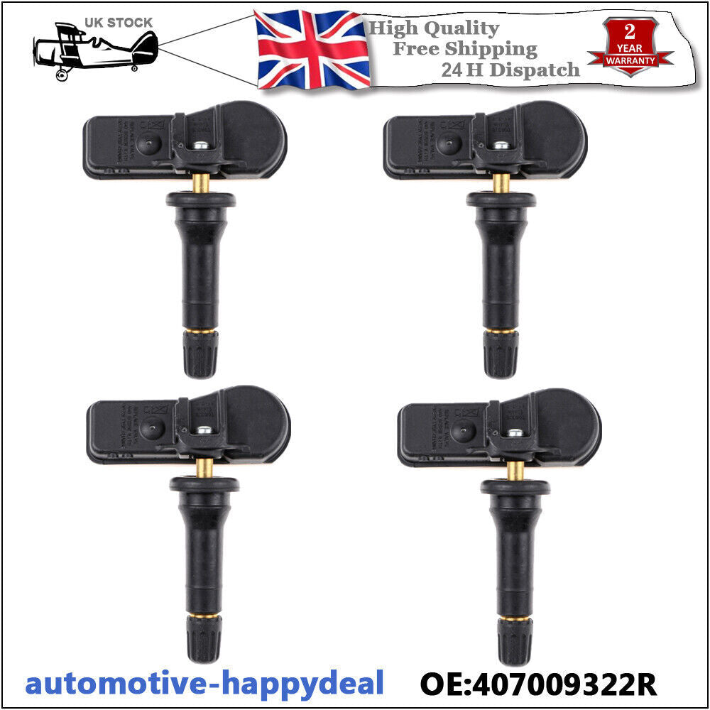 4X TPMS Tyre Pressure Monitor System Sensor for Renault Clio Master Trafic Kango
