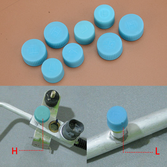 8x High and Low Pressure AC A/C System Valve Caps Air Conditioning Service Kit Q