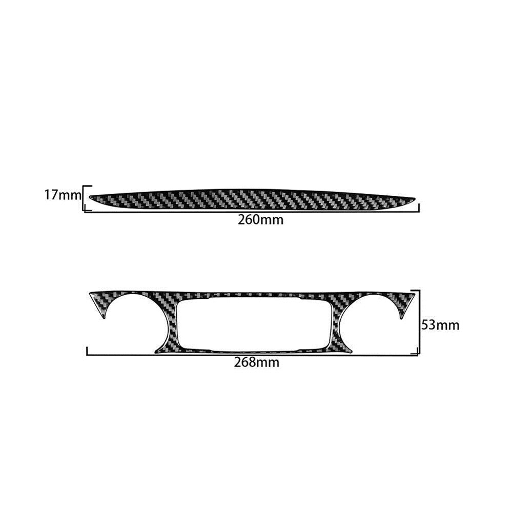 2x Carbon Fiber Window Lift Panel Cover Trim for for Honda for Civic 1992-1995 2DR v