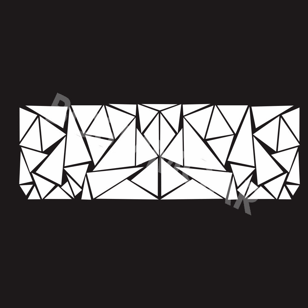 Car Graphics White Triangles Side Stickers Car Styling Adhesive Sport Decals