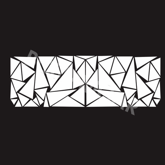 Car Graphics White Triangles Side Stickers Car Styling Adhesive Sport Decals