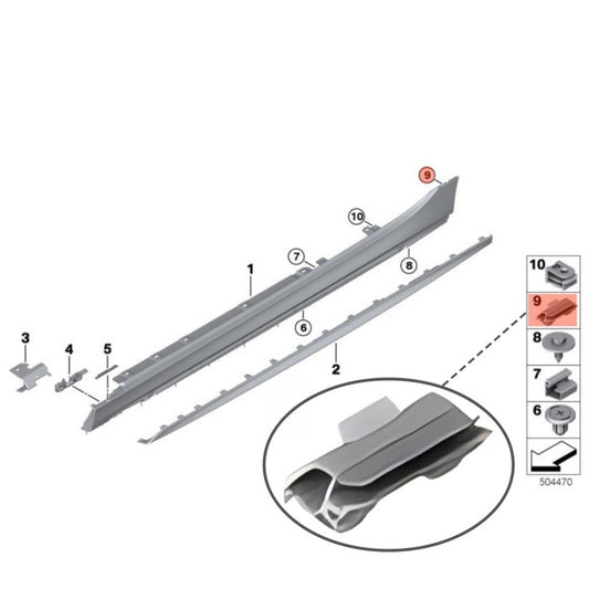 Retaining Clip for BMW F40 51777461385 7461385