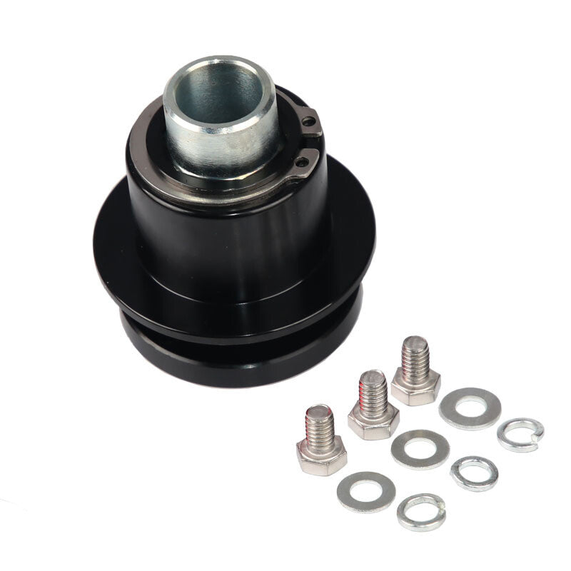 A set 360 New Steering Wheel Quick Release Disconnect Black n