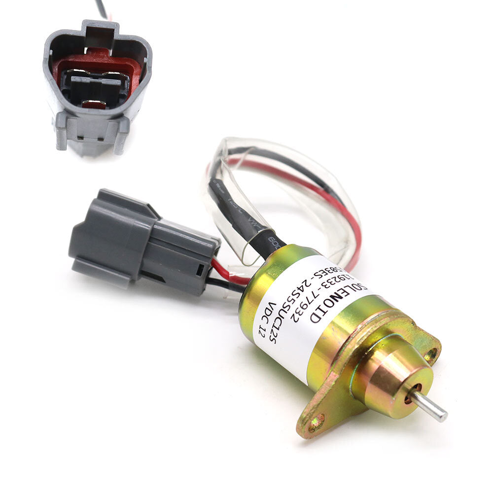 12V shut-off solenoid valve YM119233-77932 is suitable for 3D76E-6, 3D82AE-6, 4D88-6, and PC20MR-2 models. v