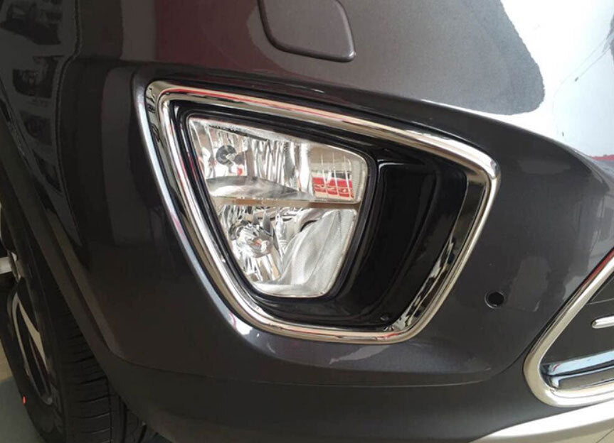 ABS Chrome Car Front Fog Light Lamp Cover Trim 2PCS for Kia Sorento 2016-2020