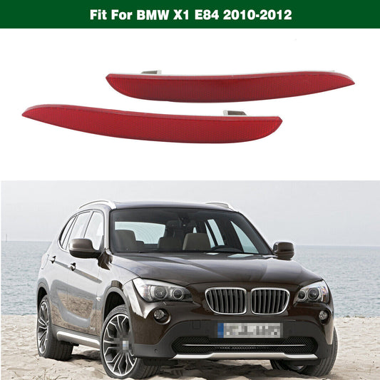 1Pair Rear Bumper Light Tail Reflector Lamps Fit for BMW X1 Series E84 2010-2012 Q