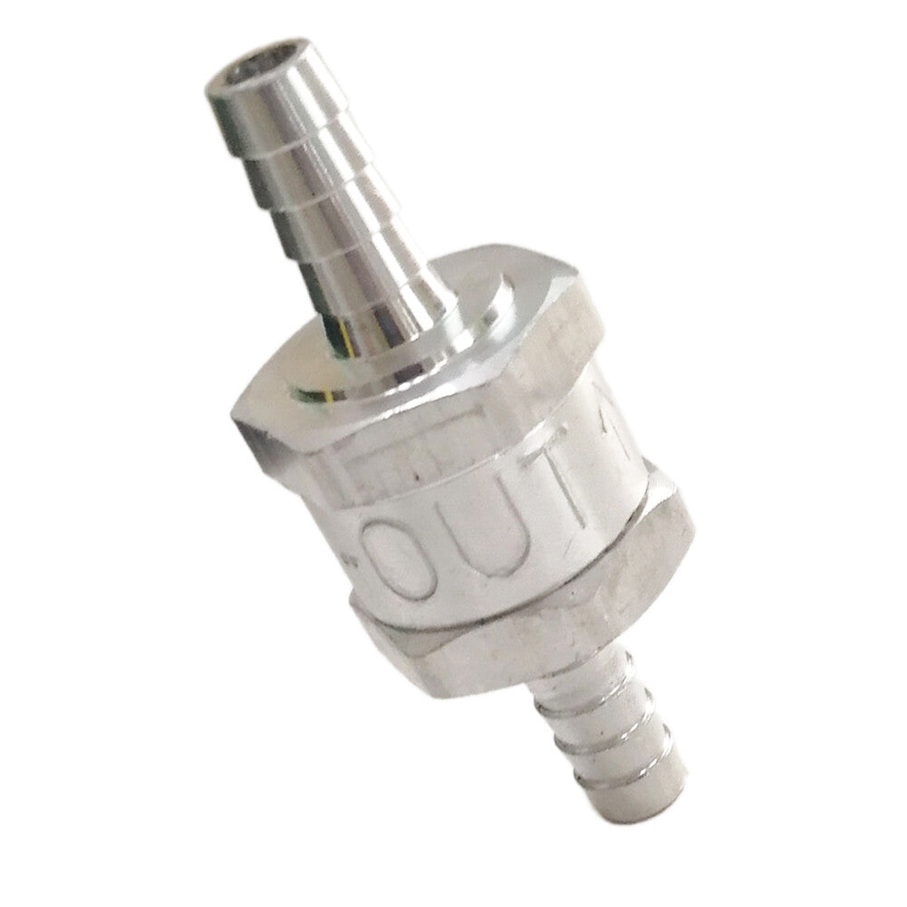 One Way Fuel Non Return Check Valve 8mm For Gas Petrol Diesel Aluminium Alloy