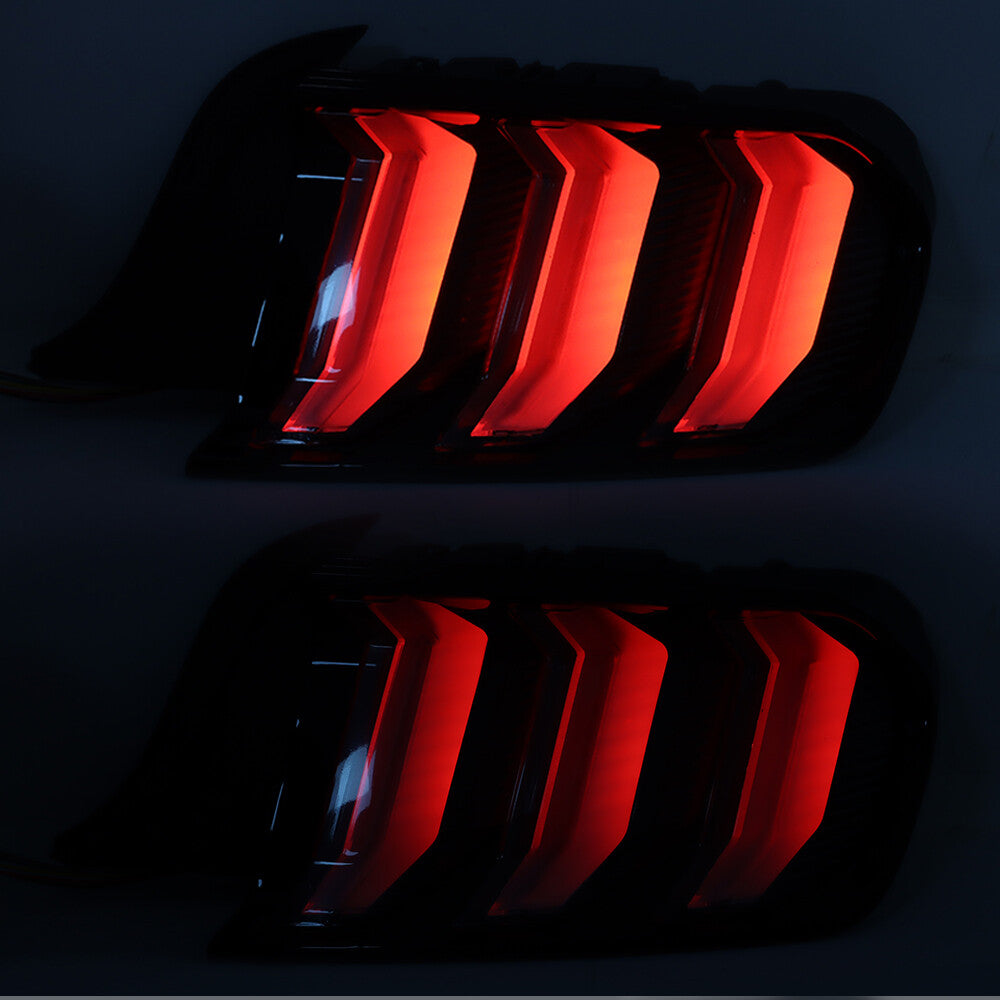 Rear passenger + driver side LED taillight assembly for 2015-2022 for Mustang - n