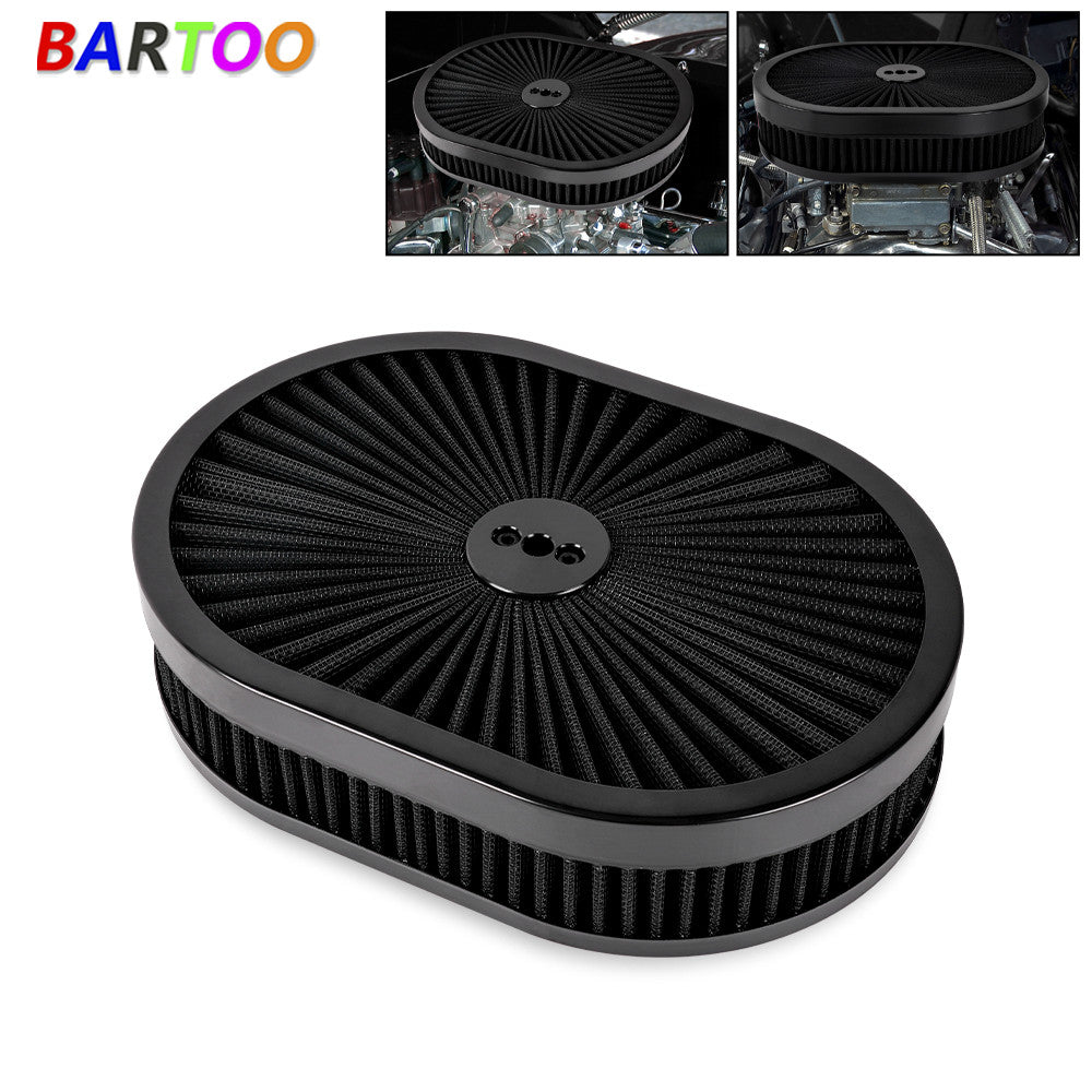 BK 12 Oval Full Finned Air Cleaner Washable Filter For 5-1/8â€?Carburetors Demon Q