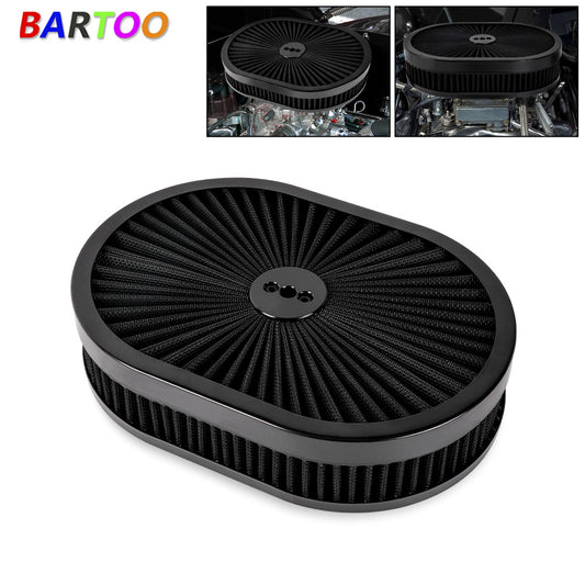 BK 12 Oval Full Finned Air Cleaner Washable Filter For 5-1/8â€?Carburetors Demon Q