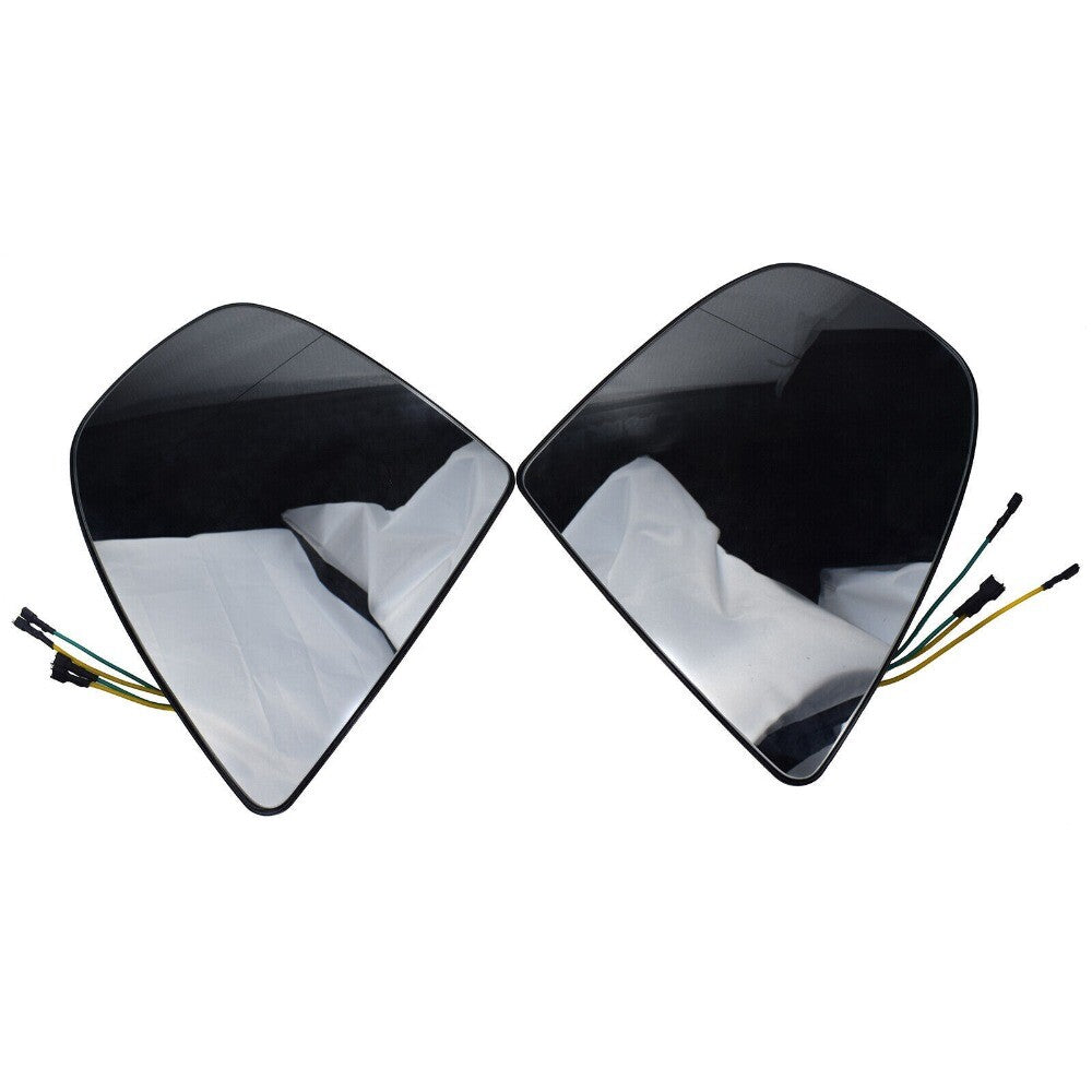 2x For X5/E70/X6/E71/E72 LH RH Rearview Wing Mirror Glass Heated W/ Wiring. n