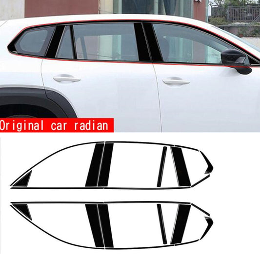 for Mazda CX50 CX-50 23-2025 Gloss Black Car Window Moulding Pillar Column Trim n