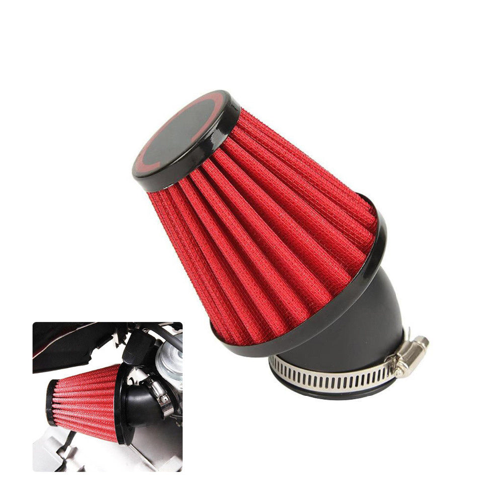48mm Universal 45° Bend Car for SUV Motorcycle Racing 3Cold Air Intake Filter Kit