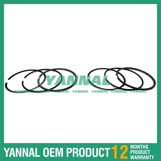 2 new Z750 Piston Ring Kits (STD) for Kubota Excavator Diesel Engines