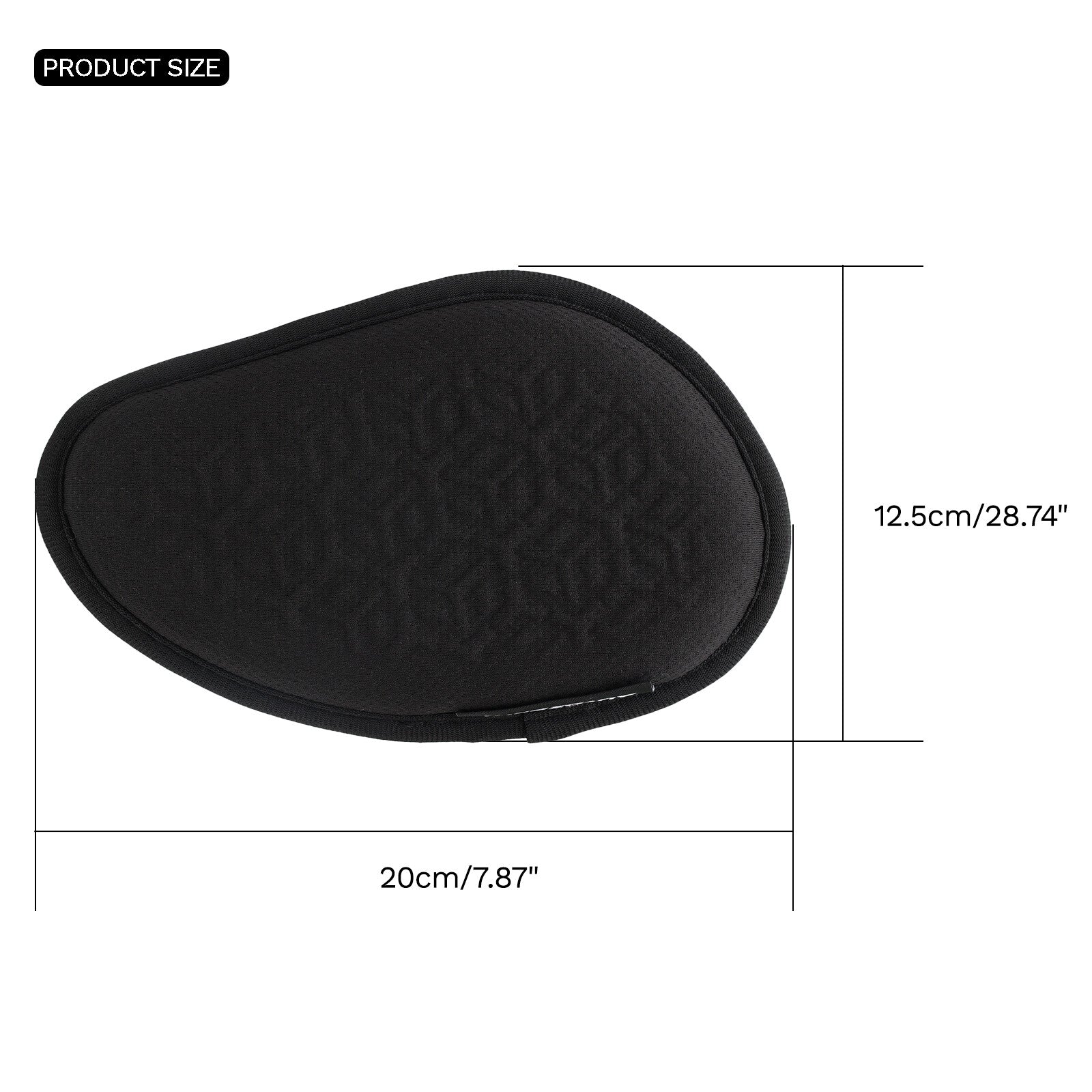 Car Gel Leg Cushion Knee Pad Pillow Thigh Support Accessories Side Console Black