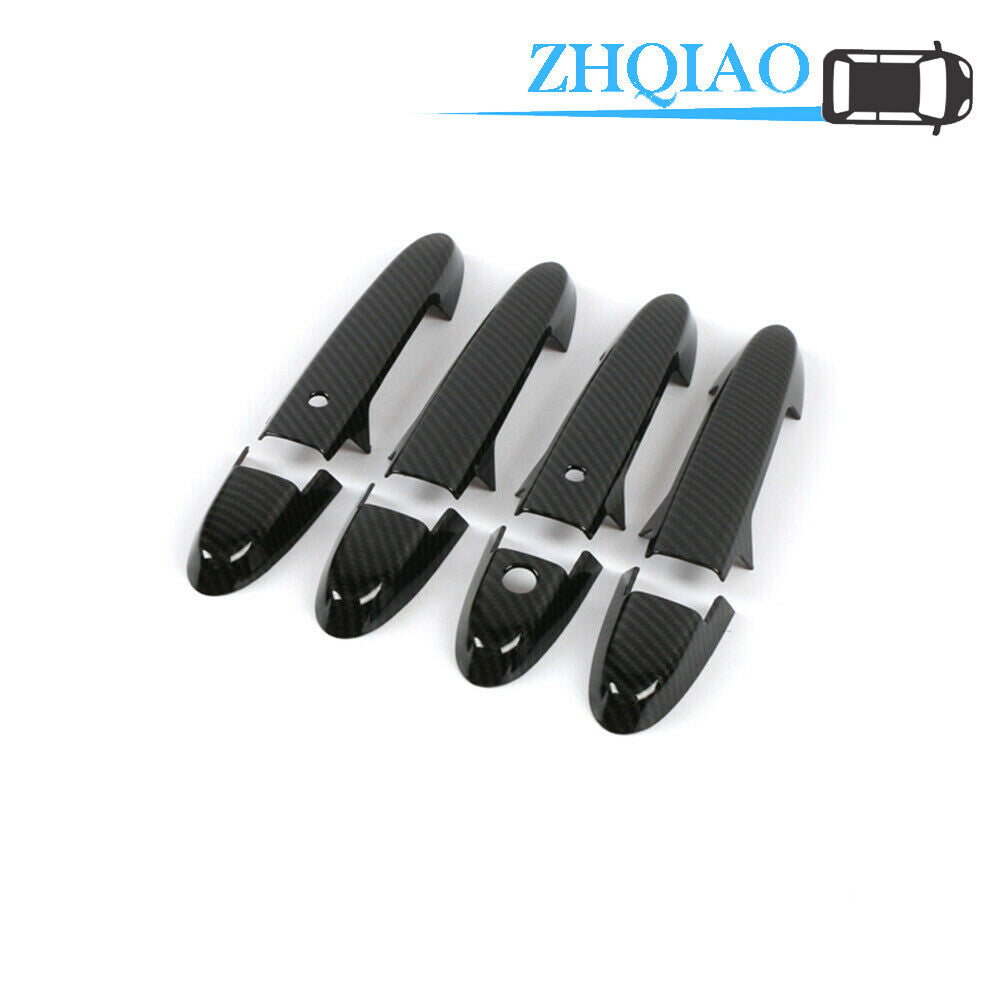Carbon Fiber Side Door Handle Covers Trim Fit for Honda CITY 15-20