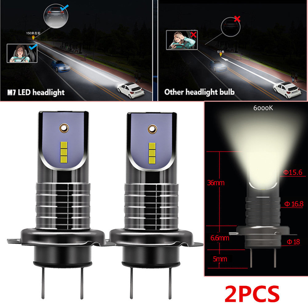 H7 110W 26000LM LED Car Headlight Converter Globe Bulb High/Low Beam 6000K- n
