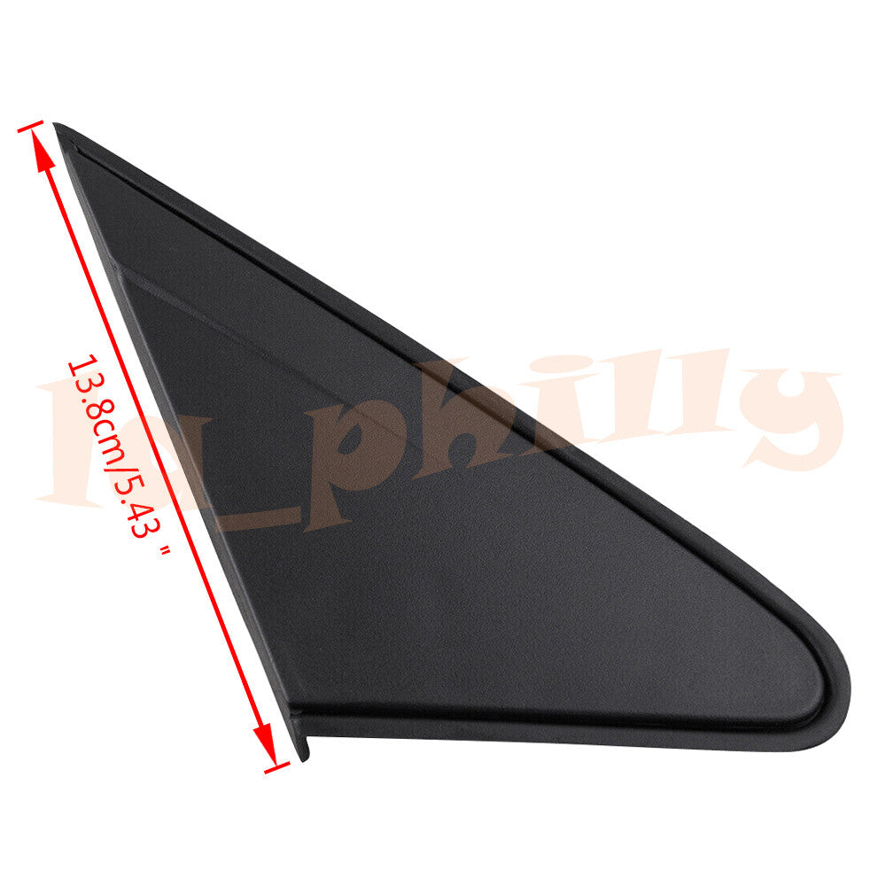 Pair Front LH+RH Rearview Mirror Molding Trim Cover Triangle for Cruze 2009-14