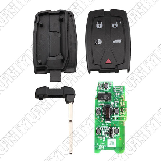 5 Button Car Remote Key Fob 433MHZ Black for Land Rover Freelander 2 2007 - 2015 Q