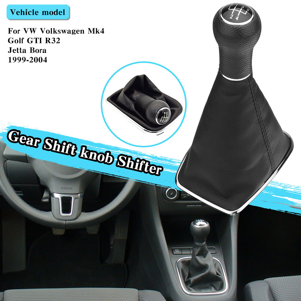 5 Speed Shift Knob Lever Shifter Gaiter Boot Cover For 99-2004 for VW for Jetta Q