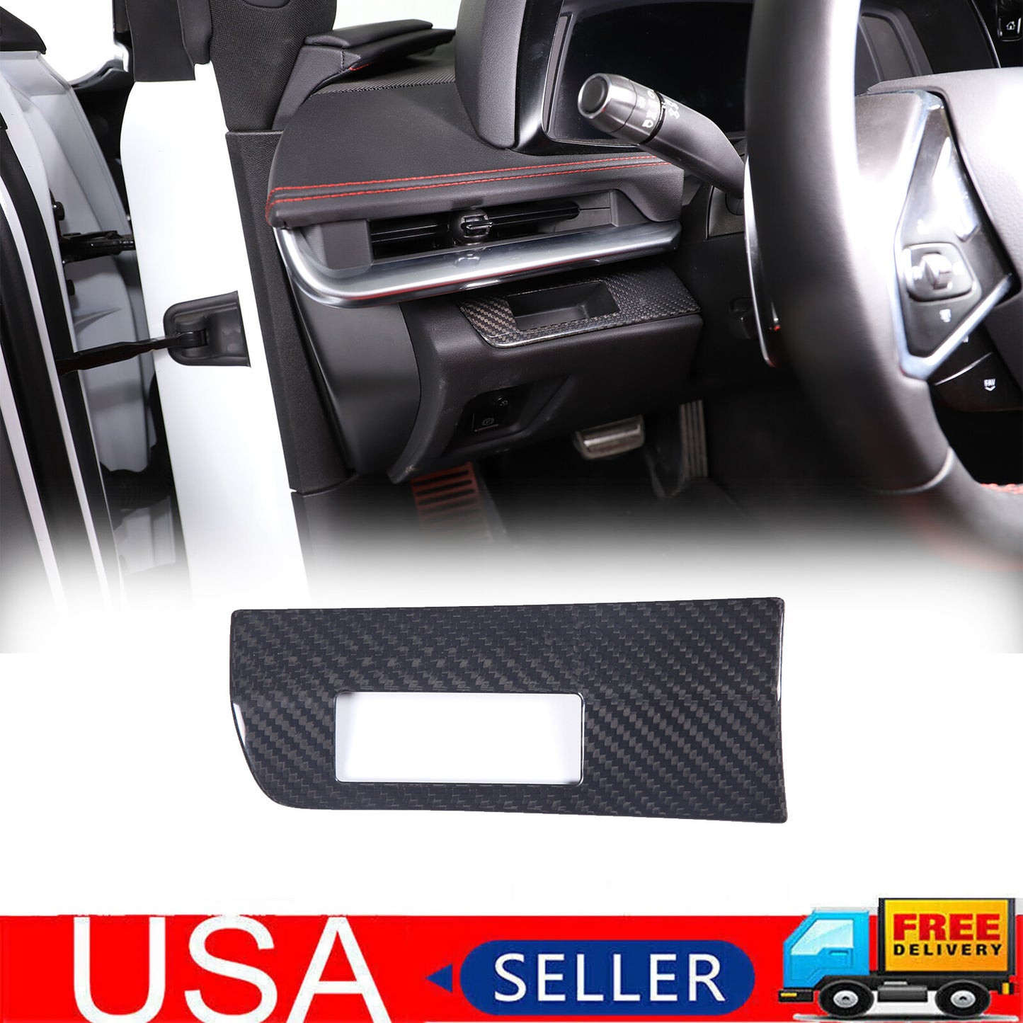 Matte Carbon Side Vent Socket Panel Cover for Land Rover for Defender 2020 - 2024- v