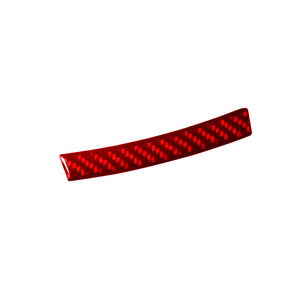 Red Carbon Fiber Below transmission console Cover Trim for Ford Fiesta 2011-2015