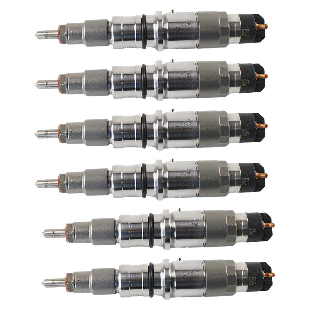 6x Fuel Injector W/0445120231 for Komatsu PC200-8 QSB6.7 QSB5.9 5263262