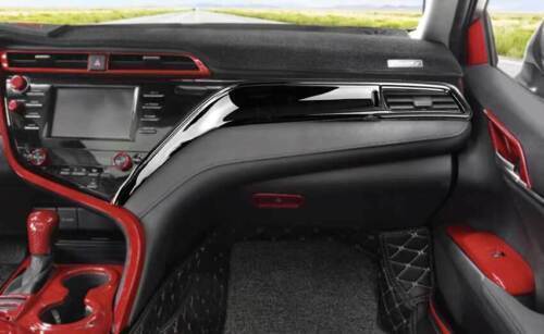 for Toyota for Camry 2018-23 Black ABS for Co -Pilot Dash Left Air Vent Cover Panel Trim