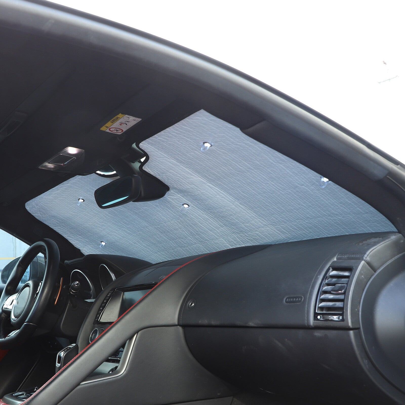 Matte Black ABS Front Mirror Base Cover Trim for Corvette C7 2014-19- v
