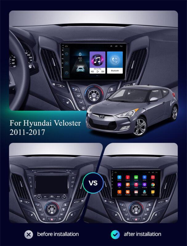 Unit WiFi FM for Hyundai for Veloster 2011-2017 9 Android 11 Stereo Radio GPS Head- n