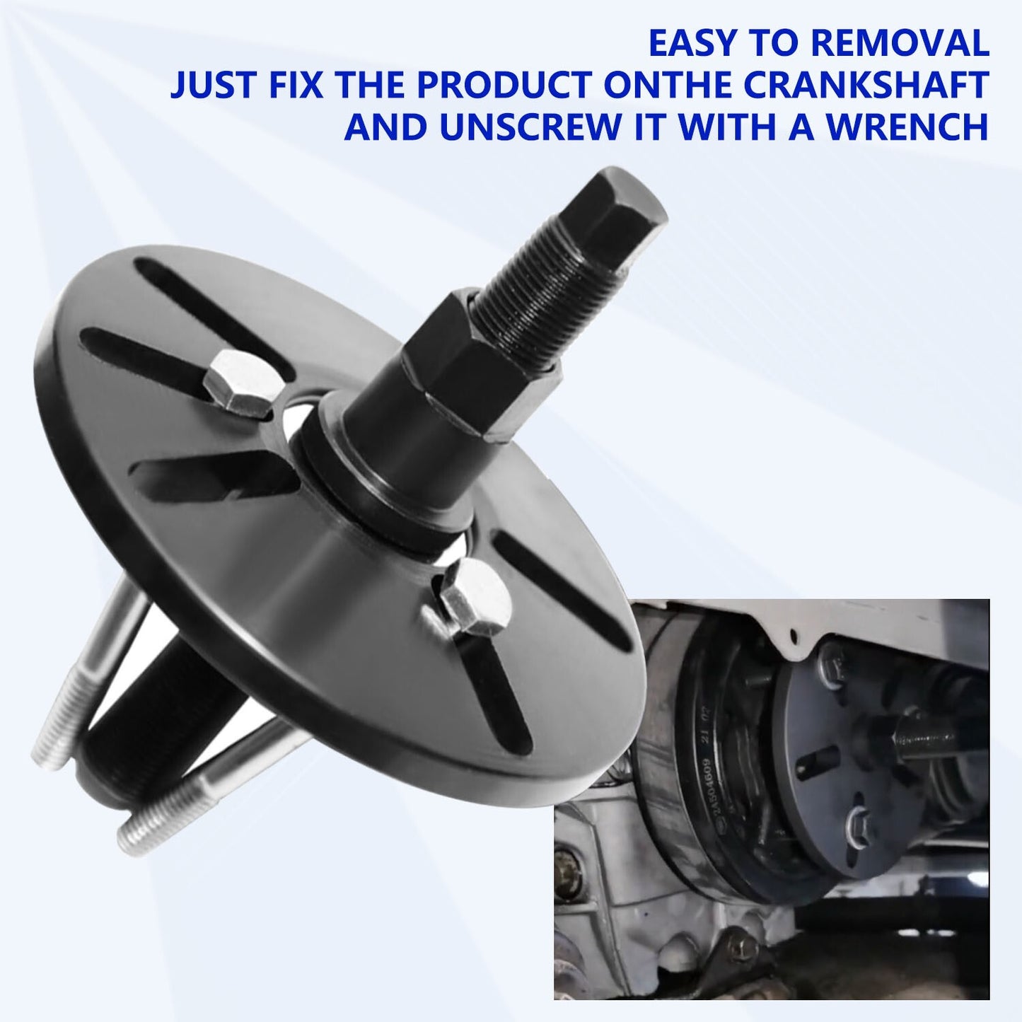 Harmonic Balancer Puller Removal Install Tool for Buick Regal Lacrosse GL8 ZUN