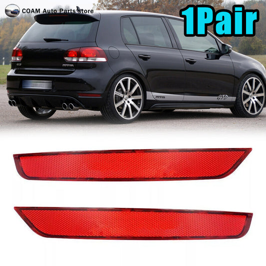 One pair of rear bumper cover reflectors suitable for VW for Golf VI 6 GTI GTD 2009-2013. Q