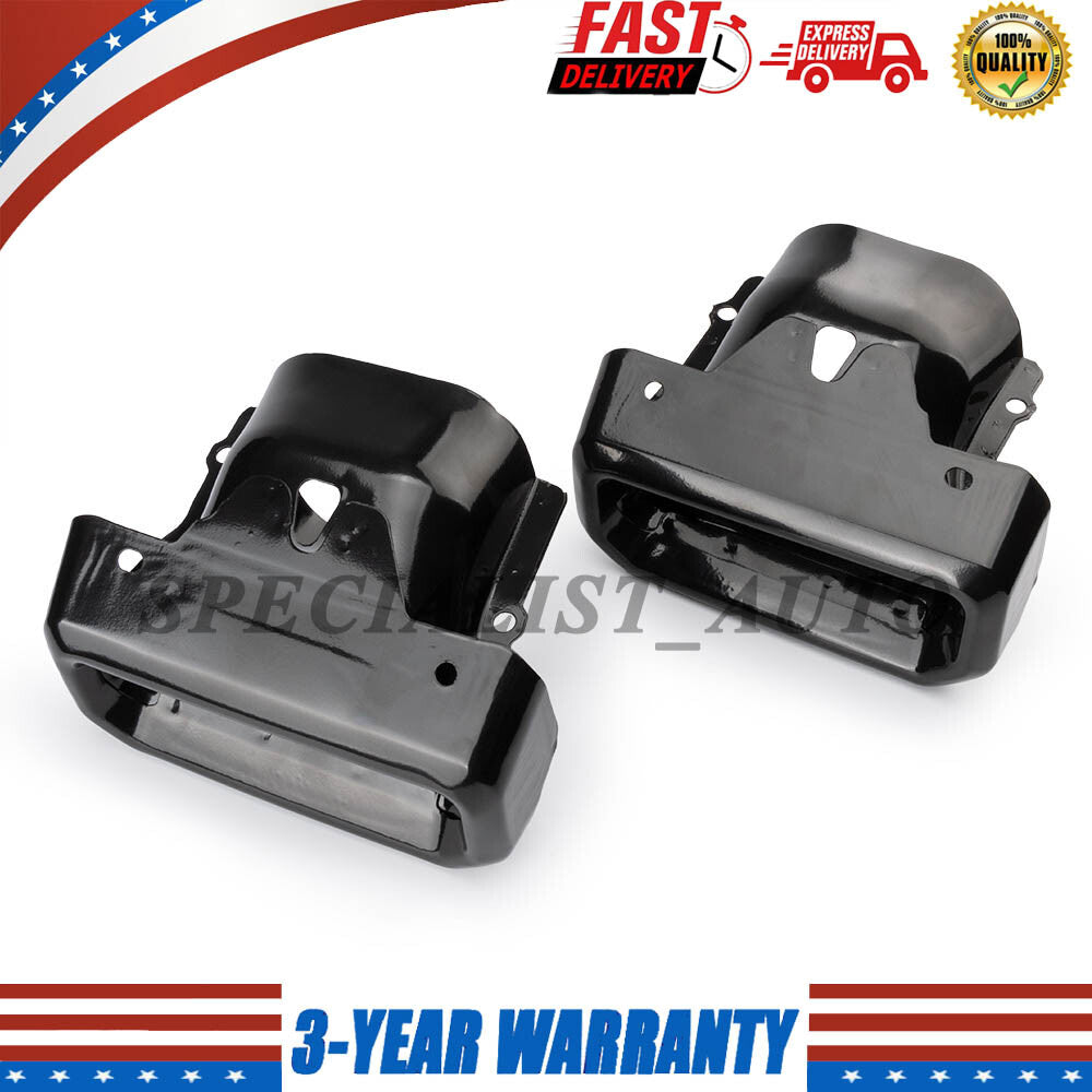 2X for Chevy Silverado / for GMC for Sierra Exhaust Tips / Bezels Gloss Black 2019-2023 Q