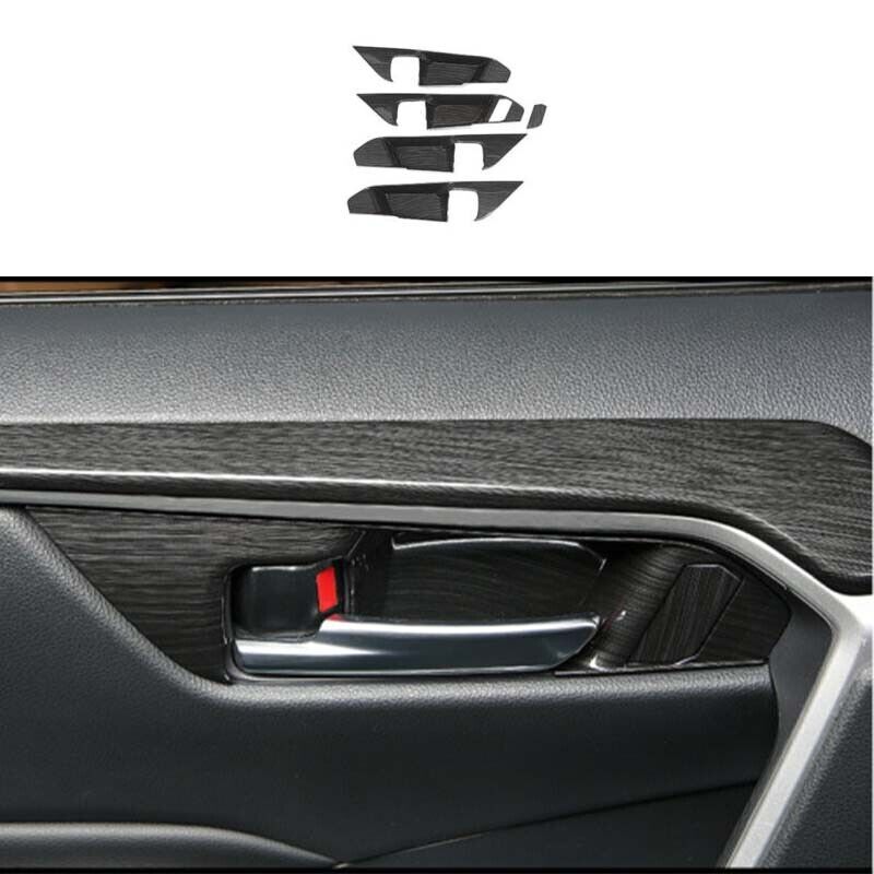 5PCS for Toyota RAV4 2019-2023 Inner Door Handle Cover Decoration Black Brushed