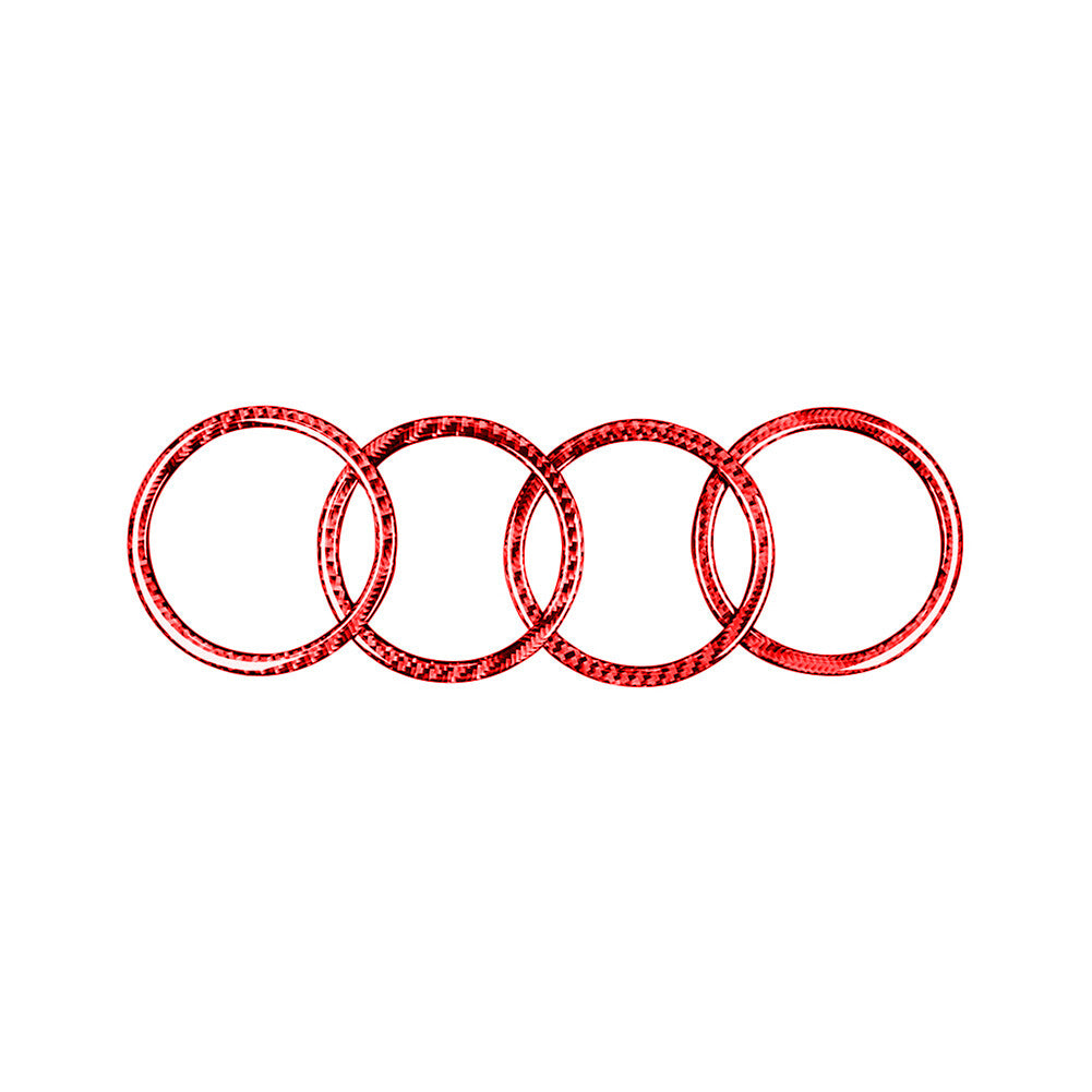 2x Red Carbon Fiber Rear Door Handle Outer Frame Trim for Jeep for Wrangler 2007-10 v