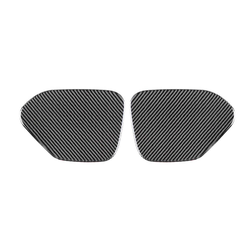 Red 4Pcs for Seat Heating Button Trim Cover Carbon Fiber For Quest 2004-2006 v