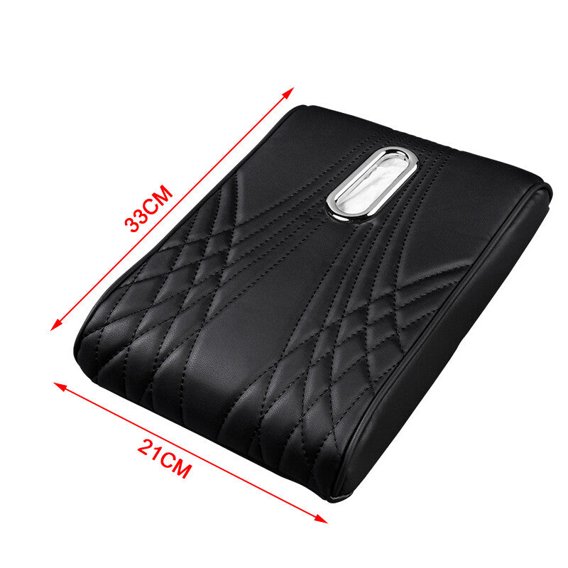 Car PU armrest memory foam center control cover tissue box - n