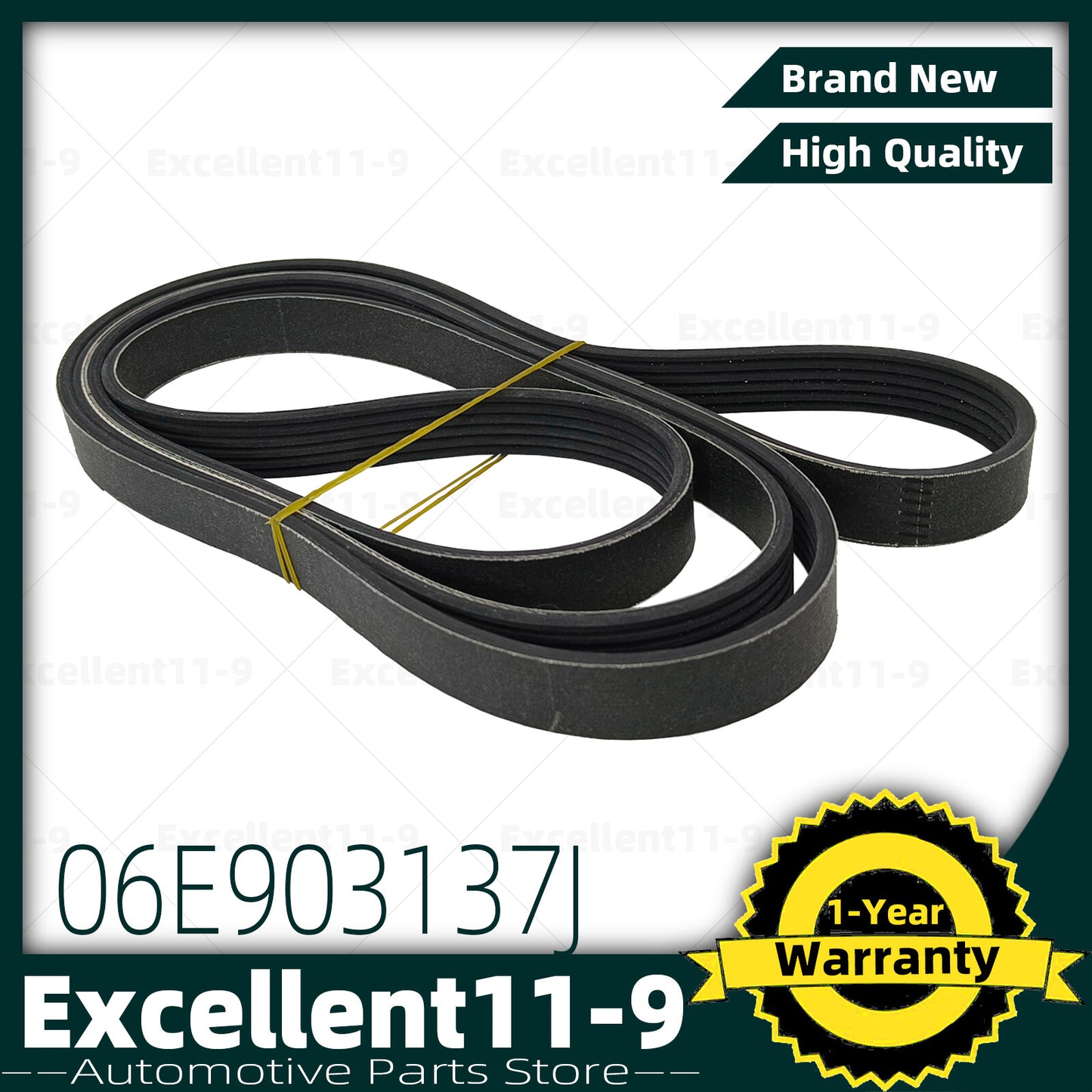 6PK2411 Snake Belt 06E903137J Suitable for Audi A4 A6 CCDA BDX CCEA AUK BKH- n