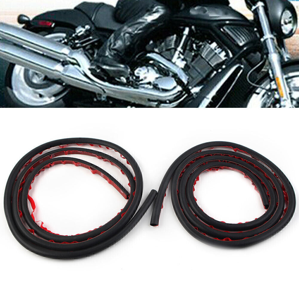 170cm Rubber Seal Gaskets Fit HarleyTouring Saddlebag Lids Gaskets Weather Strip Q