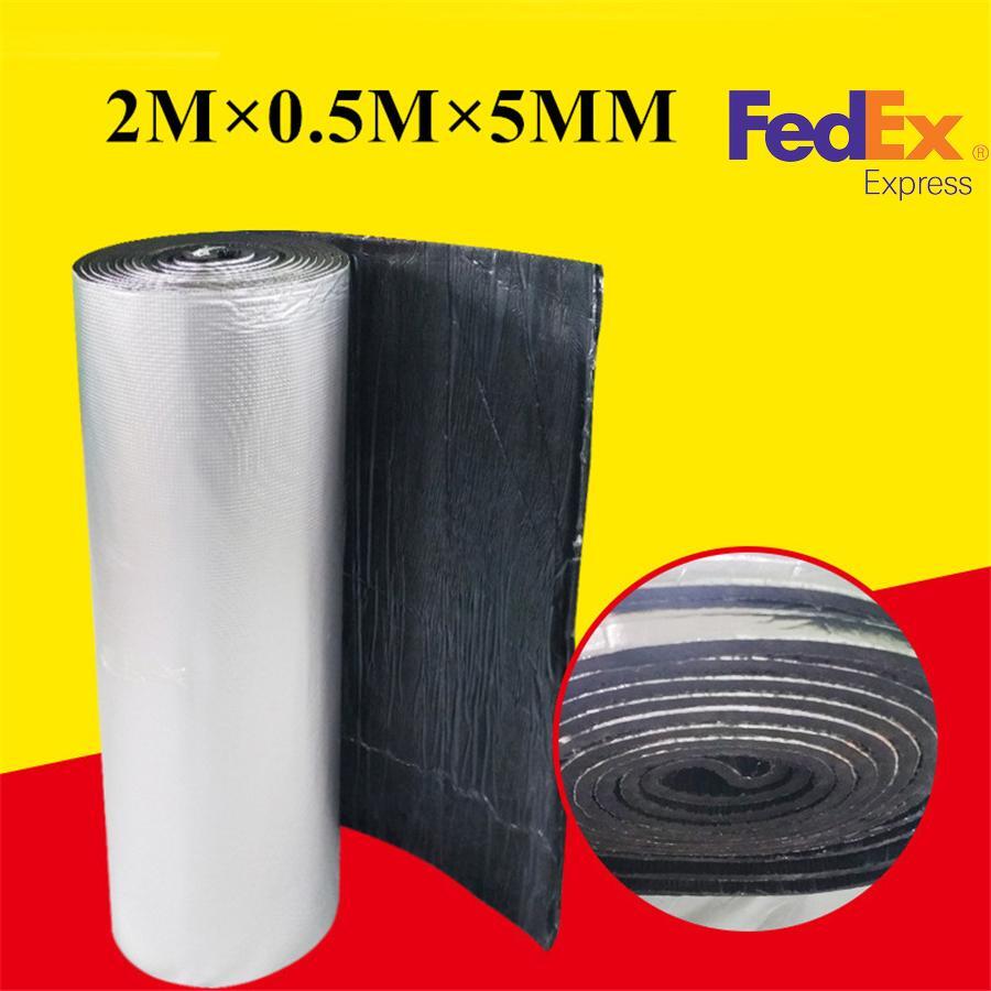 Car Heat Insulation Soundproofing Under Hood Mat Fire Glass Fiber Adhesive 5mm Q
