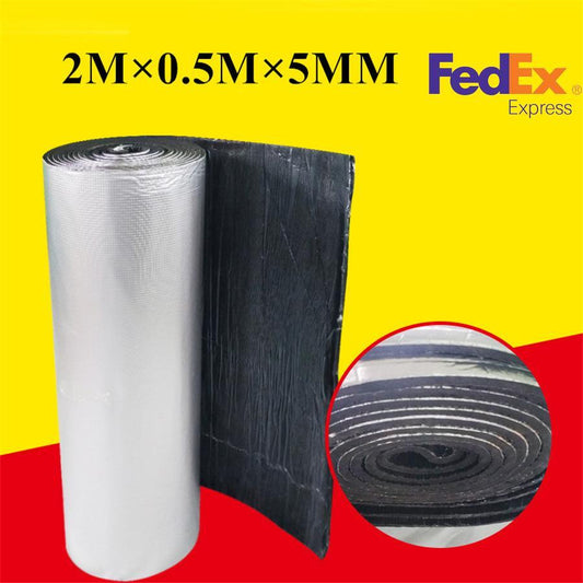 Car Heat Insulation Soundproofing Under Hood Mat Fire Glass Fiber Adhesive 5mm Q