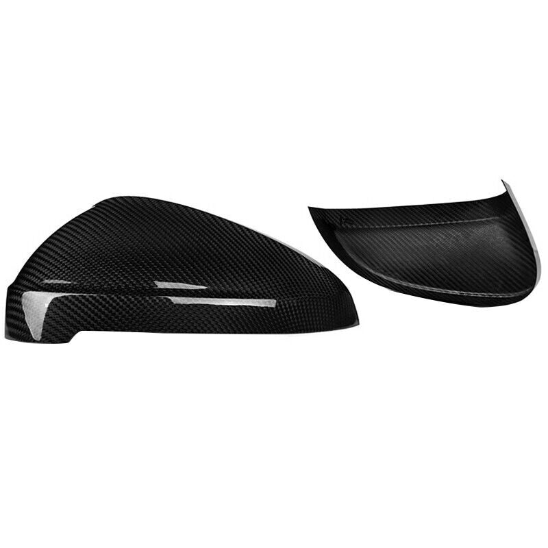 Pair Real Carbon Fiber Side Mirror Cover Cap for Audi for A4 RS4 B9 for A5 S5 RS5 17-20