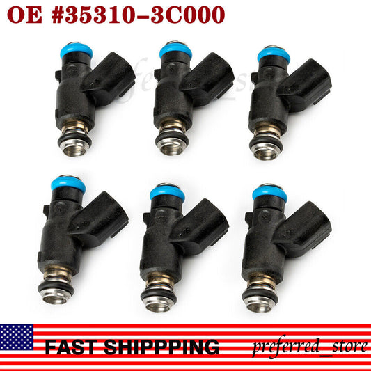 6-piece fuel connector 35310-3C000 for Hyundai Santa Fe Sonata for Kia Sedona 3.3L and 3.8L liters v