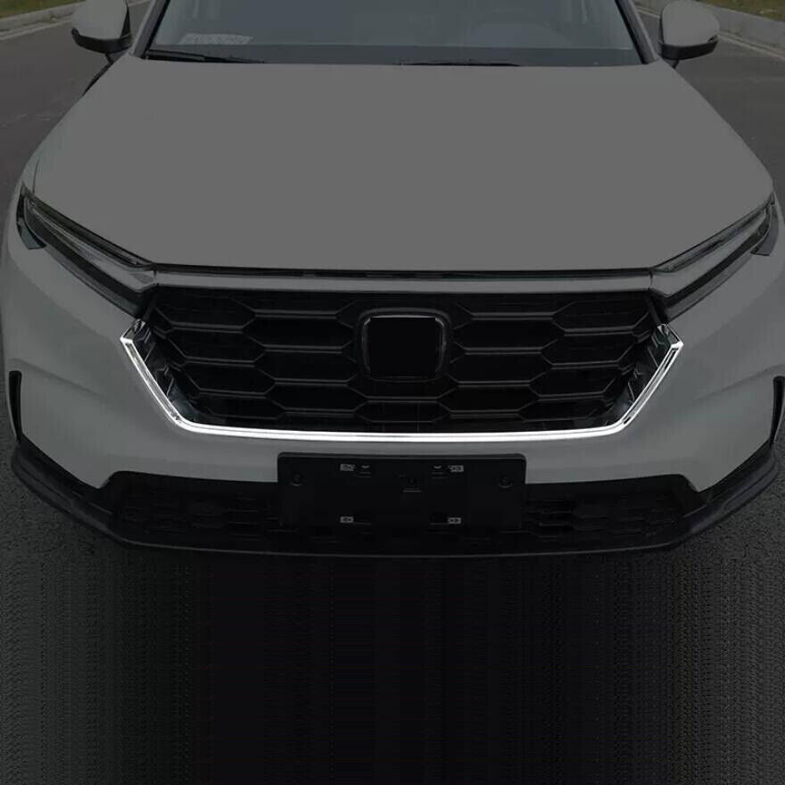 For 2023-24 for Honda CR-V CRV Chrome Front Bumper Grille Lower U Shape Trim Strips
