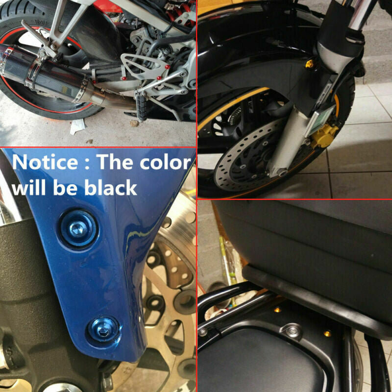 Fairing Bolts Kit Body Screw Clip Fastener For Motorcycle Bodywork Bumper Panel Q