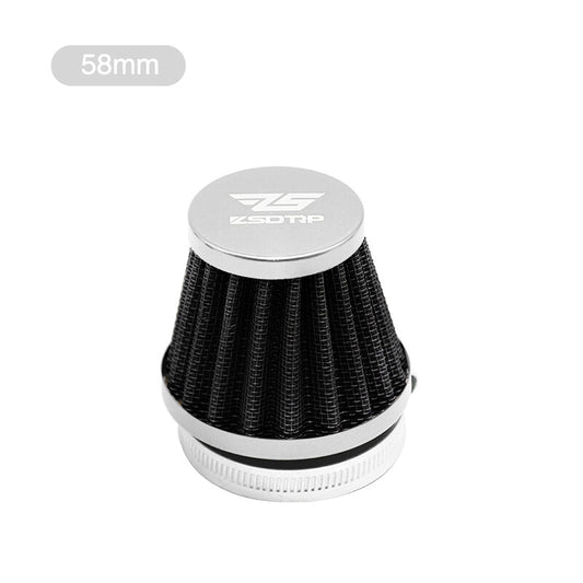58mm Carburetor Air Filters Velocity Stack For Motorcycle Carb Silver Q