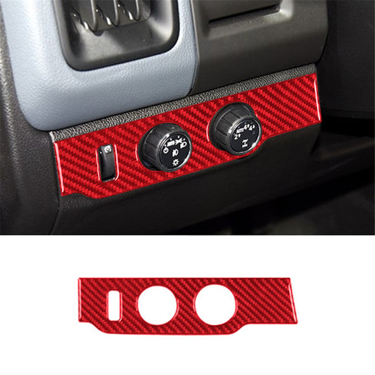 Red Carbon Fiber Door Handles Frame Cover Trim For F10 5 2011-2017 v