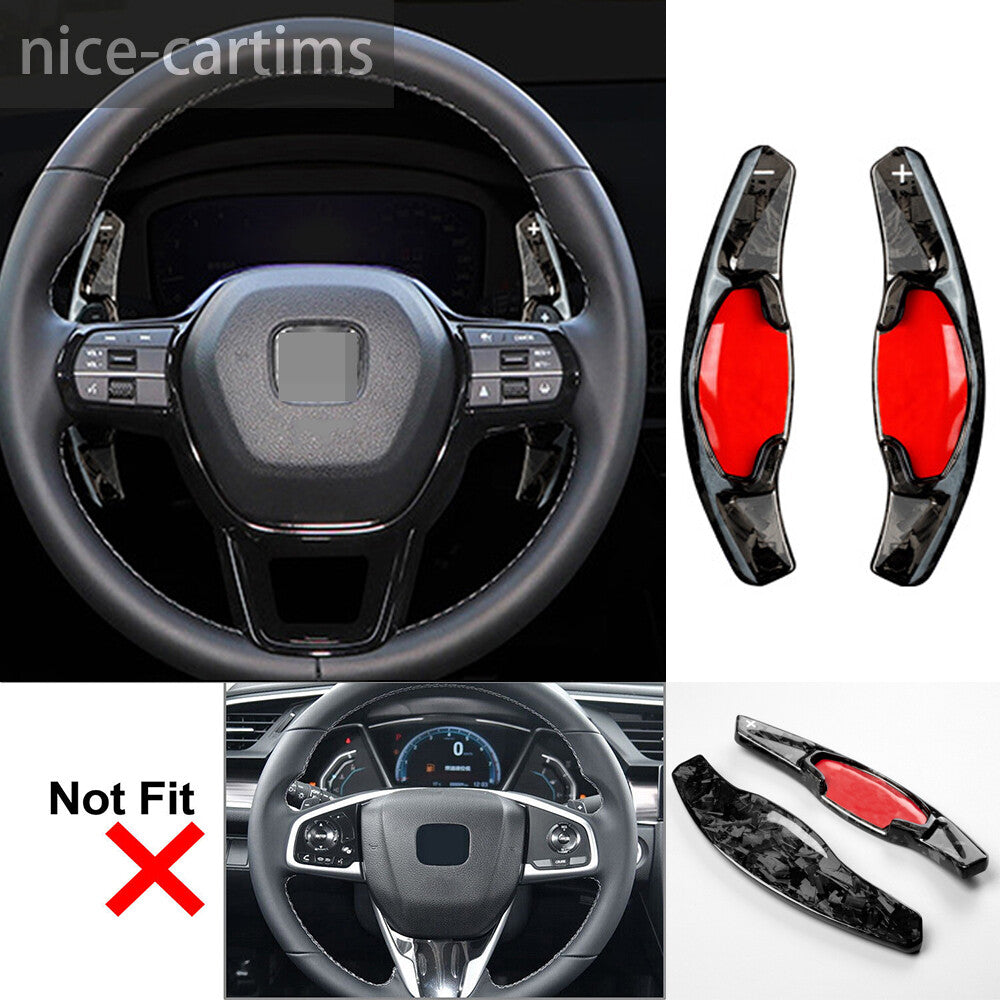 Forged Carbon Fiber Steering Wheel Paddles Shifter for Honda for Civic 11th 2022-23